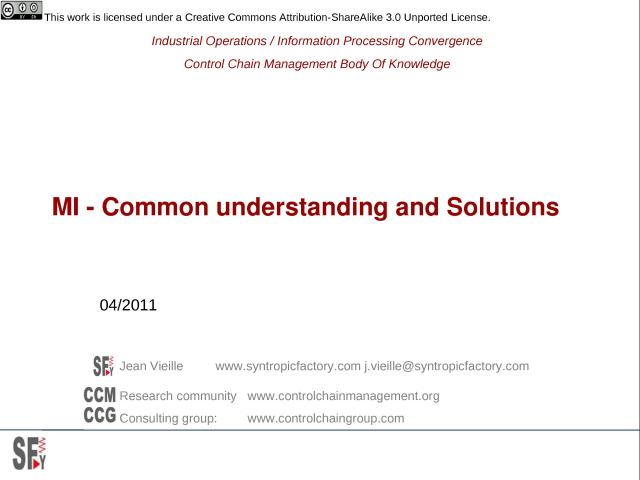 1 MI - Common understanding and solutions.pptx